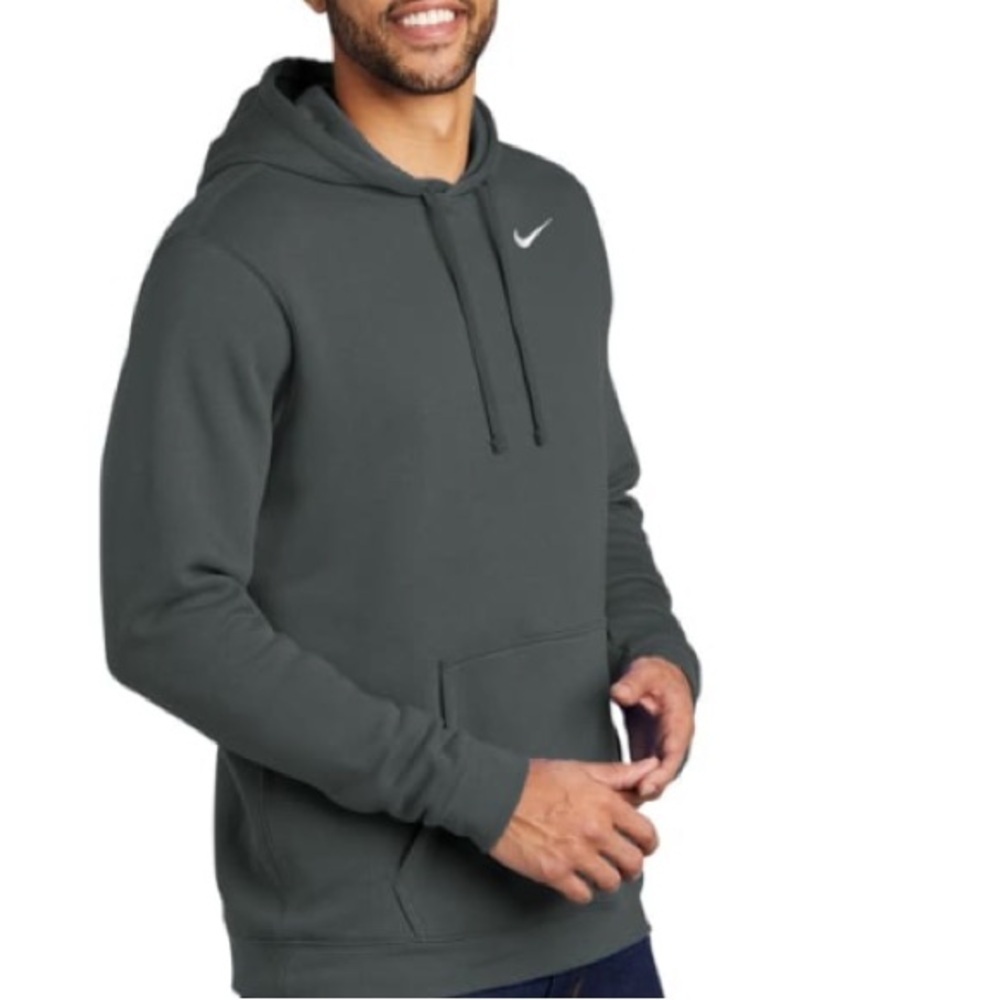 Nike Blue Tag Y2K Charcoal Pullover with Swoosh Sz XL Men